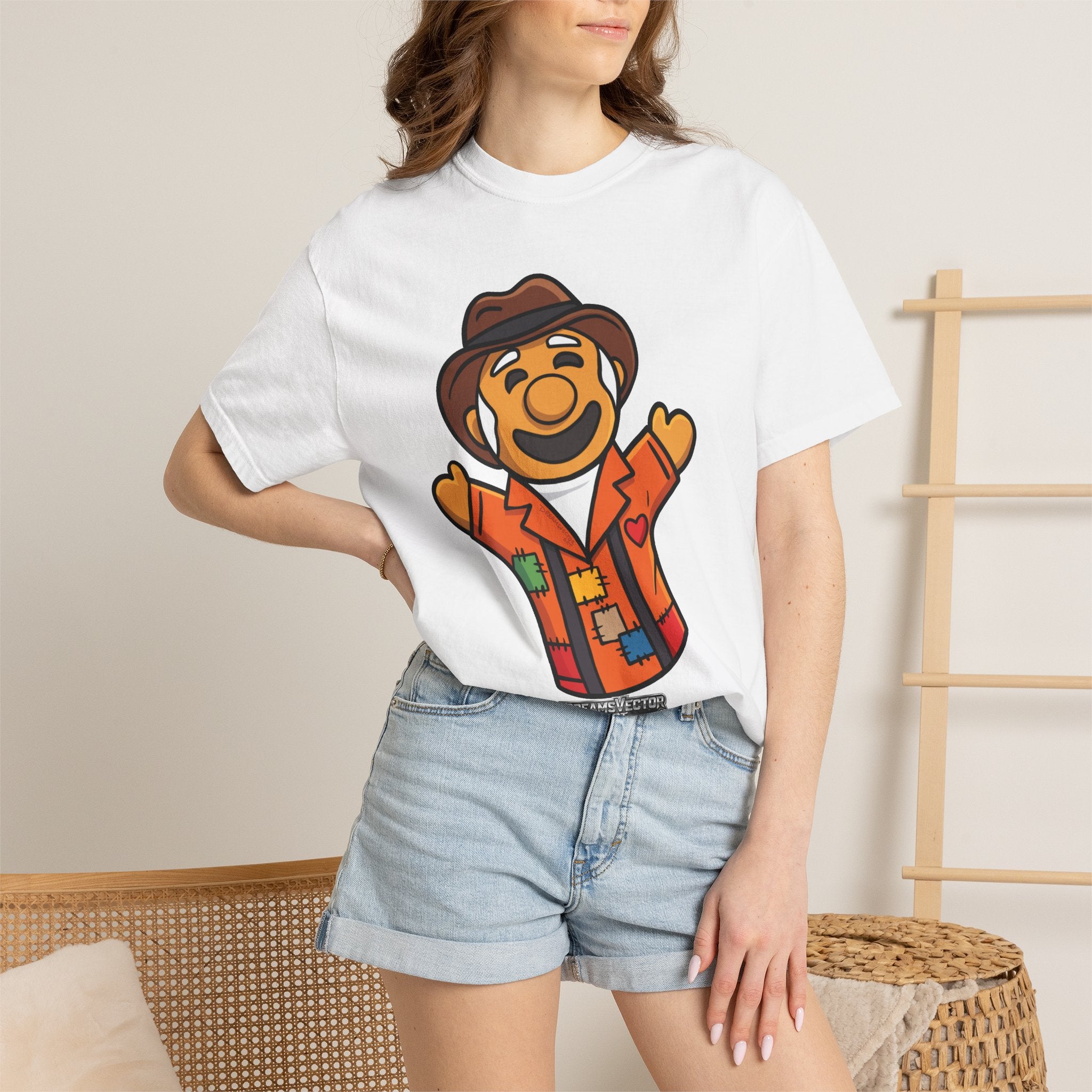 Smiling Patchwork Bear T-Shirt